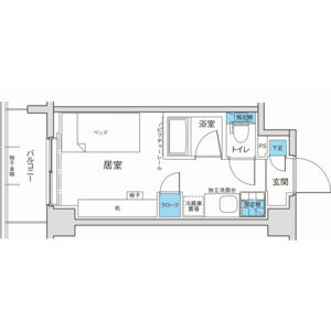 ワンルーム 間取り図