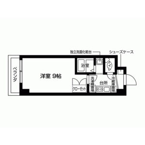 1K 間取り図