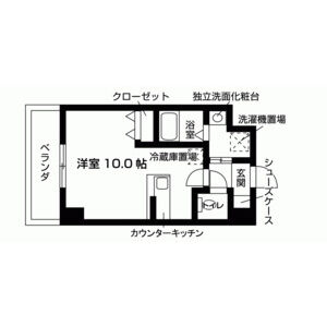 1K 間取り図