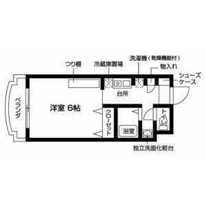 1K 間取り図