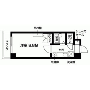 1K 間取り図