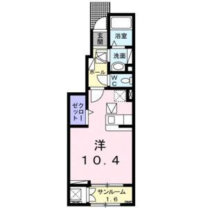 ワンルーム 間取り図