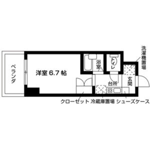 1K 間取り図