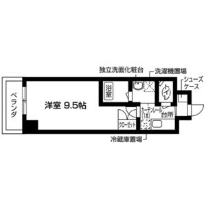 1K 間取り図