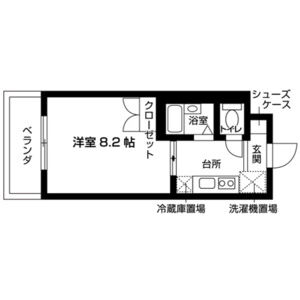 1K 間取り図