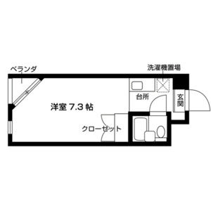 ワンルーム 間取り図