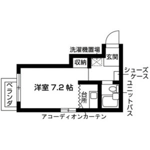ワンルーム 間取り図
