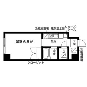 ワンルーム 間取り図