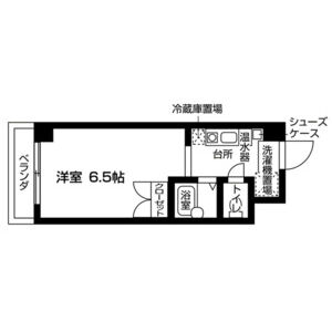 ワンルーム 間取り図