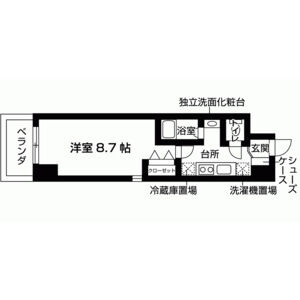 1K 間取り図