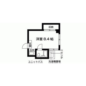 ワンルーム 間取り図