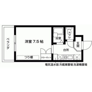 1K 間取り図