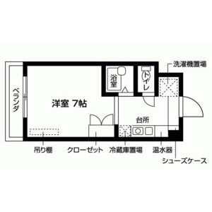 1K 間取り図