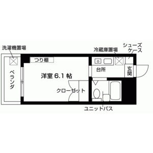 1K 間取り図