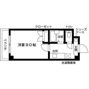 1K 間取り図
