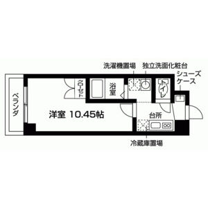 1K 間取り図