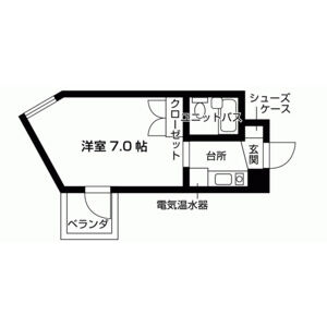 1K 間取り図