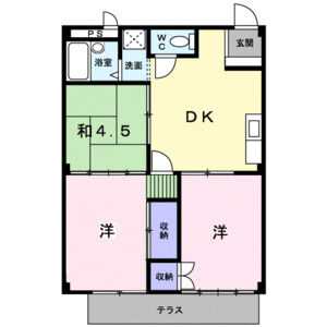 3DK 間取り図