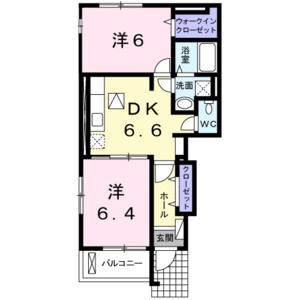 2DK 間取り図