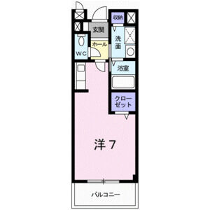 ワンルーム 間取り図