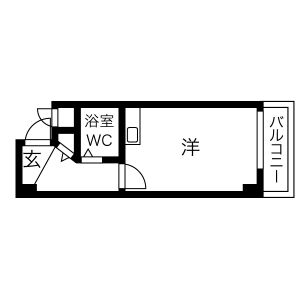 ワンルーム 間取り図