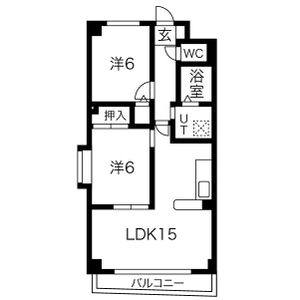 2LDK 間取り図