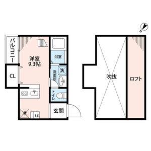 ワンルーム 間取り図