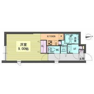 ワンルーム 間取り図