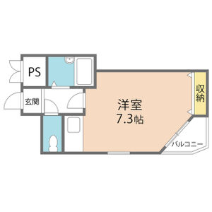 ワンルーム 間取り図