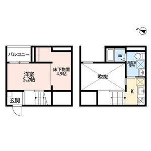ワンルーム 間取り図