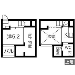 1K 間取り図