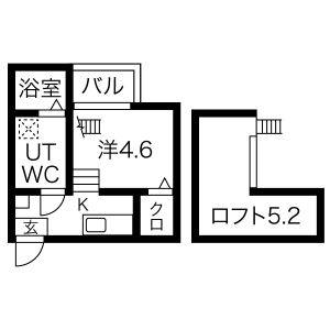 1K 間取り図