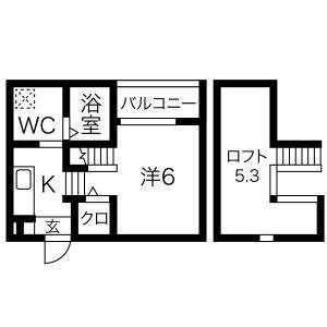 ワンルーム 間取り図