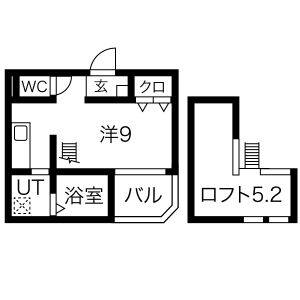 ワンルーム 間取り図