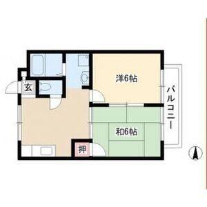 2DK 間取り図