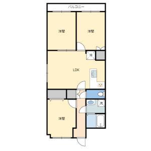 3LDK 間取り図