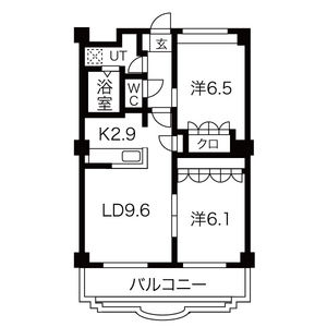 2LDK 間取り図