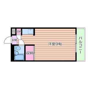 ワンルーム 間取り図