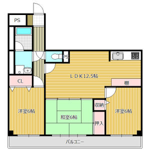 3LDK 間取り図