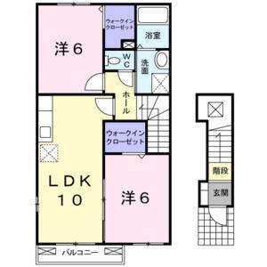 2LDK 間取り図