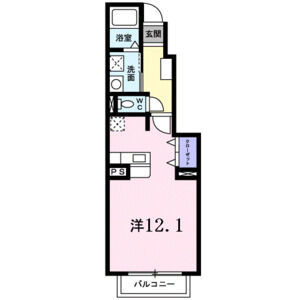 ワンルーム 間取り図