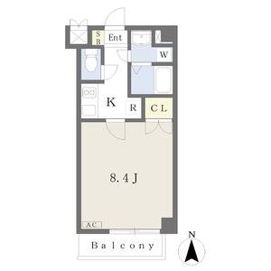 1K 間取り図