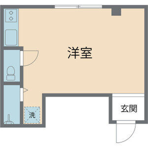 ワンルーム 間取り図