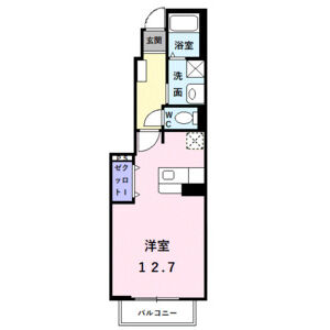 ワンルーム 間取り図