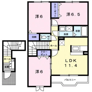 3LDK 間取り図