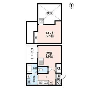 ワンルーム 間取り図