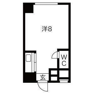 ワンルーム 間取り図
