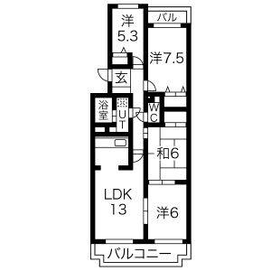 4LDK 間取り図