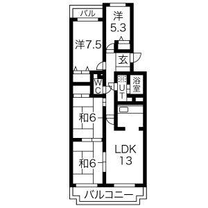 4LDK 間取り図