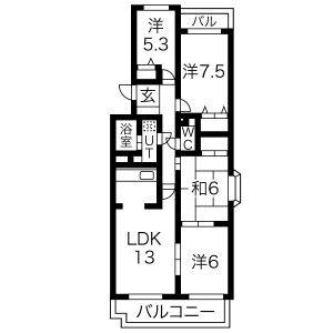 4LDK 間取り図